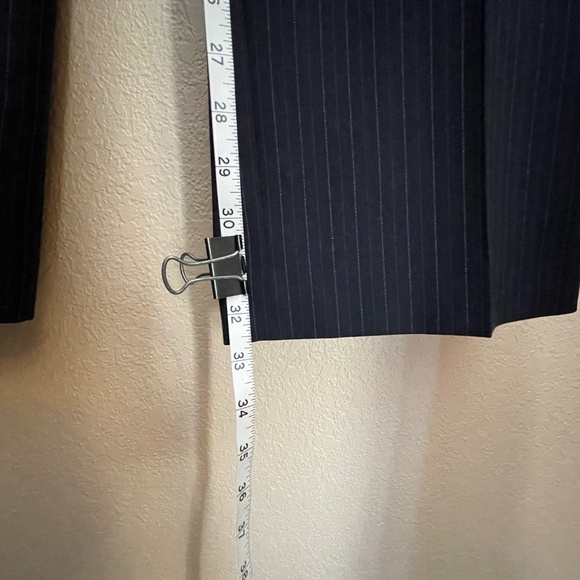J. Crew Women's Size 4 Navy Pinstripe Favorite Fit Trousers Dress Pants - Picture 7 of 11